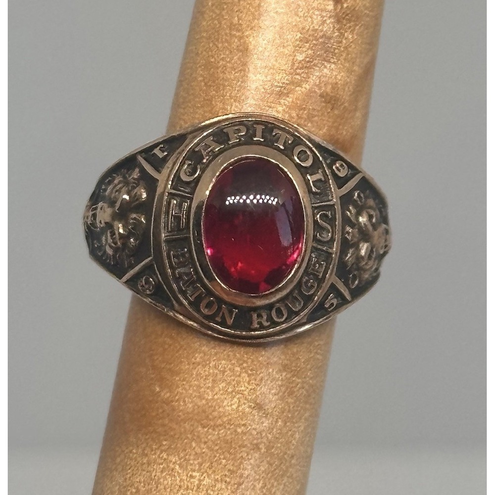 1956 Capitol High School Baton Rouge Class Ring 10K Gold LGB Balfour 8g Sz 5.5